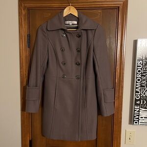 Kenneth Cole New York Double Breast Wool Blend Coat, Size 2
